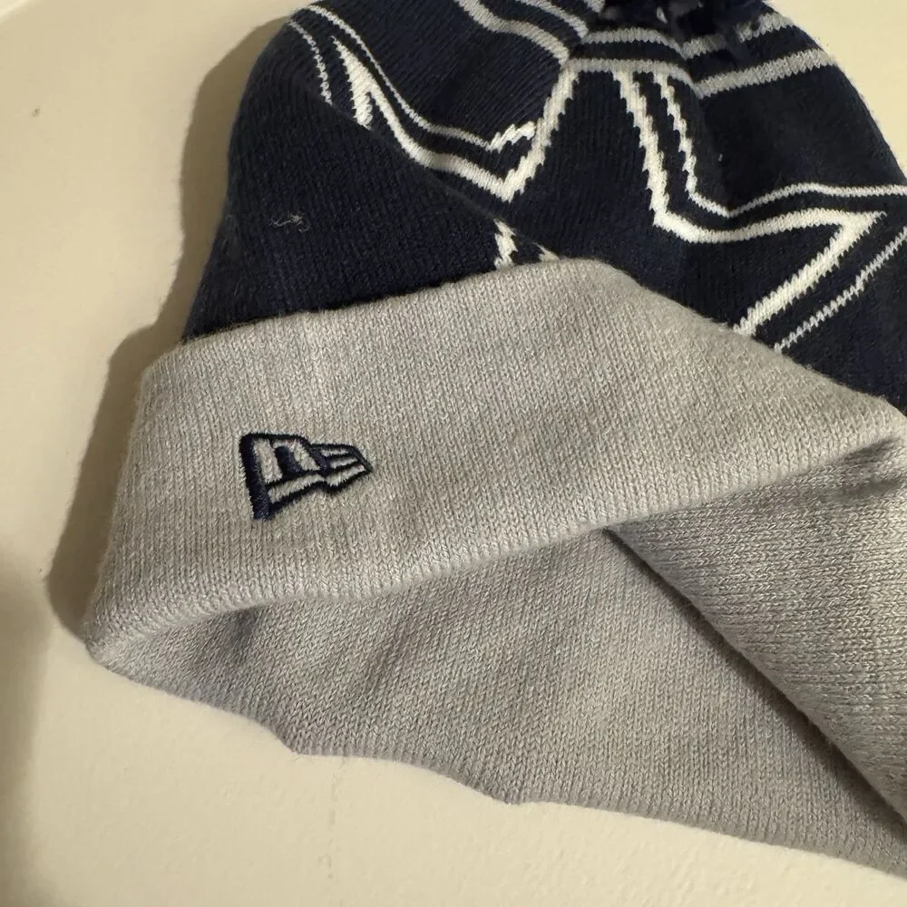 Dallas Cowboys NFL Era Cuffed‎ Knit Navy/Gray Beanie- One Size